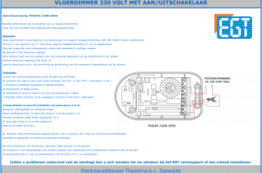 vloerdimmer 500w